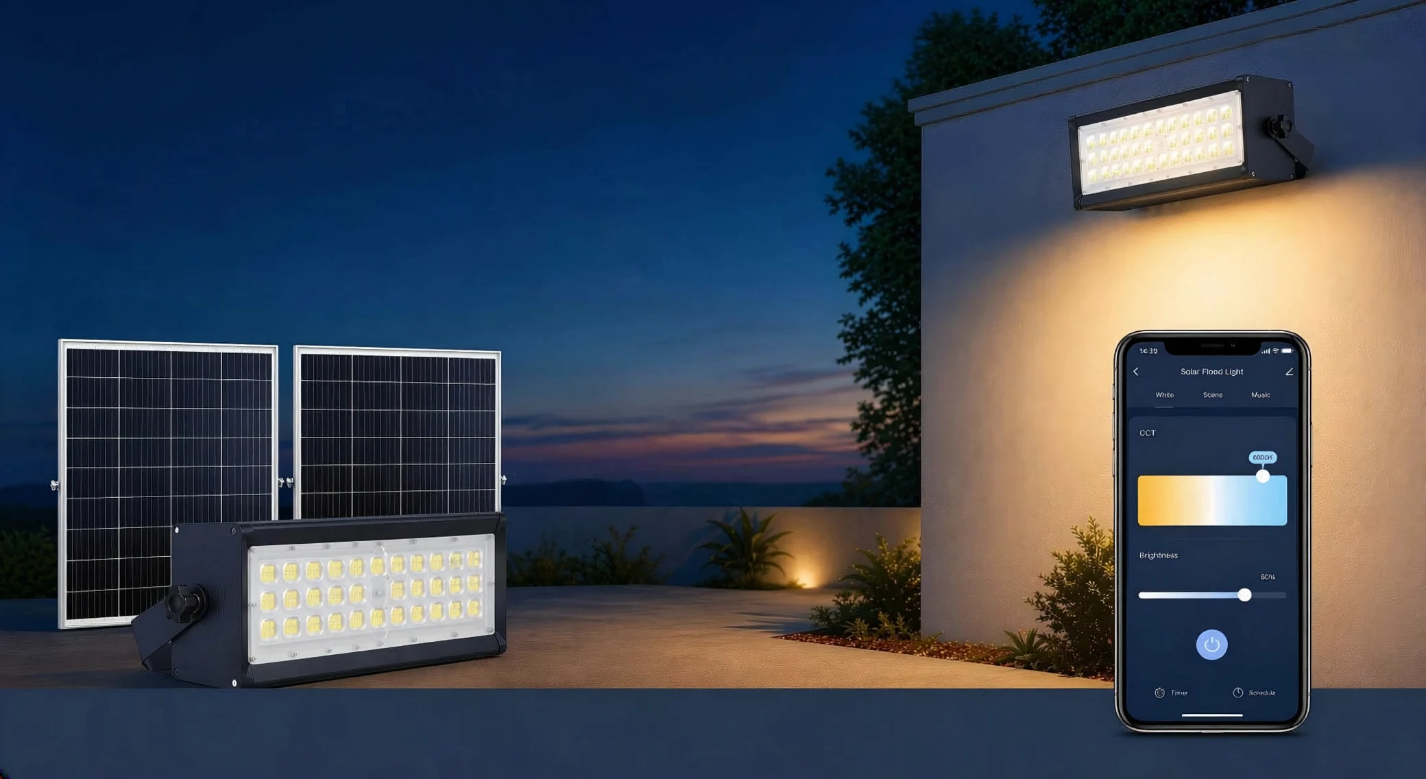 SMART SOLAR LED FLOOD LIGHT
